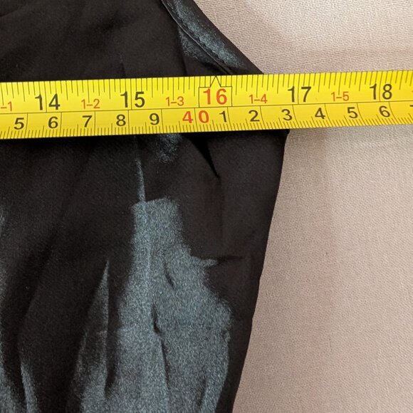 The Black Satin Cowl Neck Midi Dress with Side Ruched - Picture 13 of 15